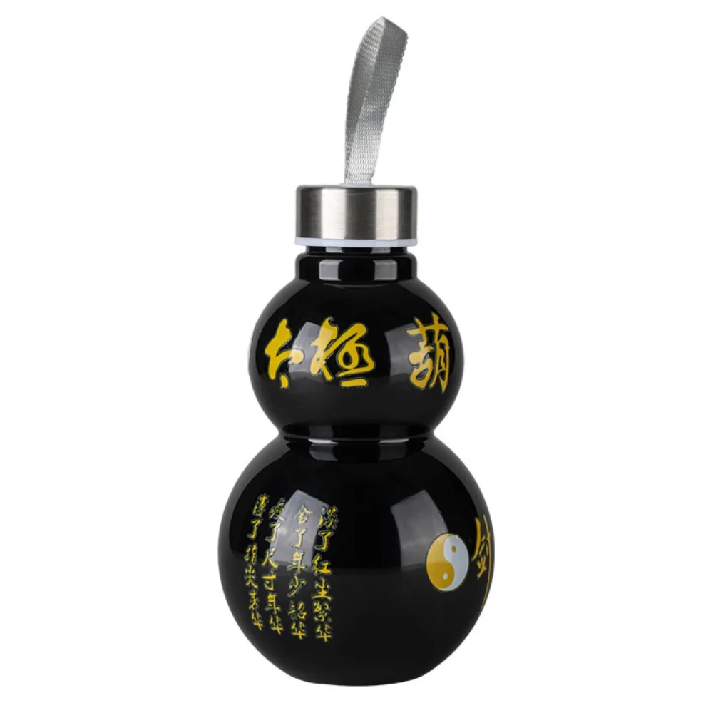 

Gourd Shaped Gourd Sports Bottle Large Capacity Hot Stamping Vintage Water Kettle Portable Chinese Style Gourd Drink Bottle