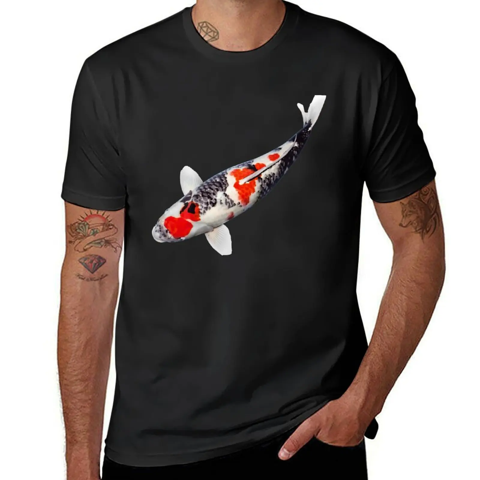 Koi Fish T-Shirt for a boy sublime kawaii clothes heavyweights Short sleeve tee men