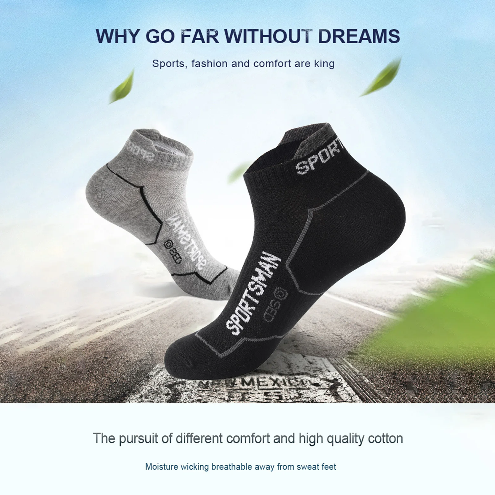 6 ペア スポーツ ランニング ソックス メッシュ 通気性 抗臭 速乾 ショートソックス ジョギング ジム ワークアウト アスレチック 快適な靴下