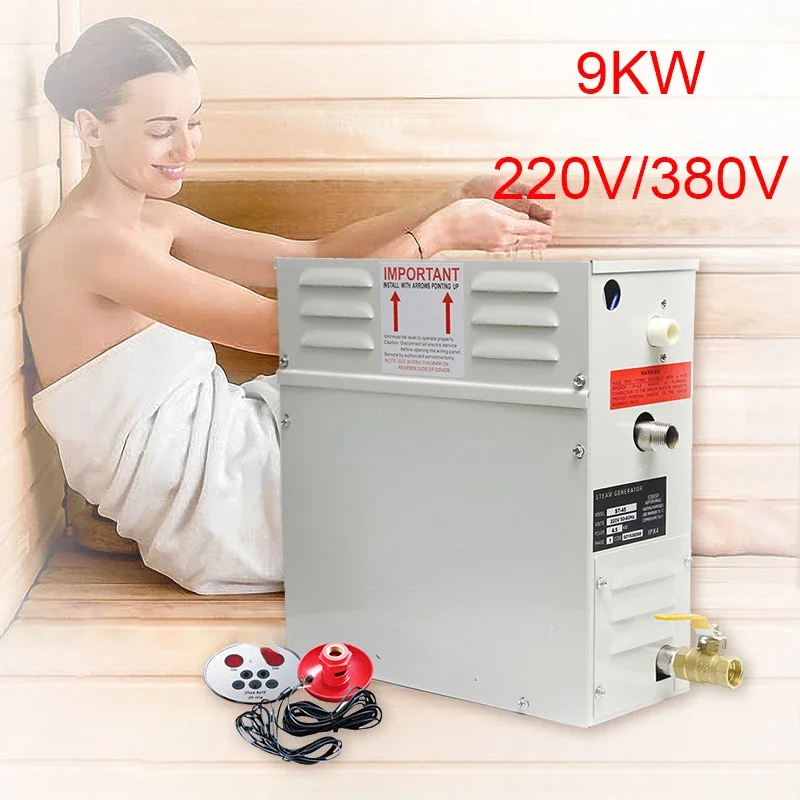 Shower 220V/380V Home Steam Machine Sauna Equipment Sauna Bath SPA Steam Shower with Digital Controller