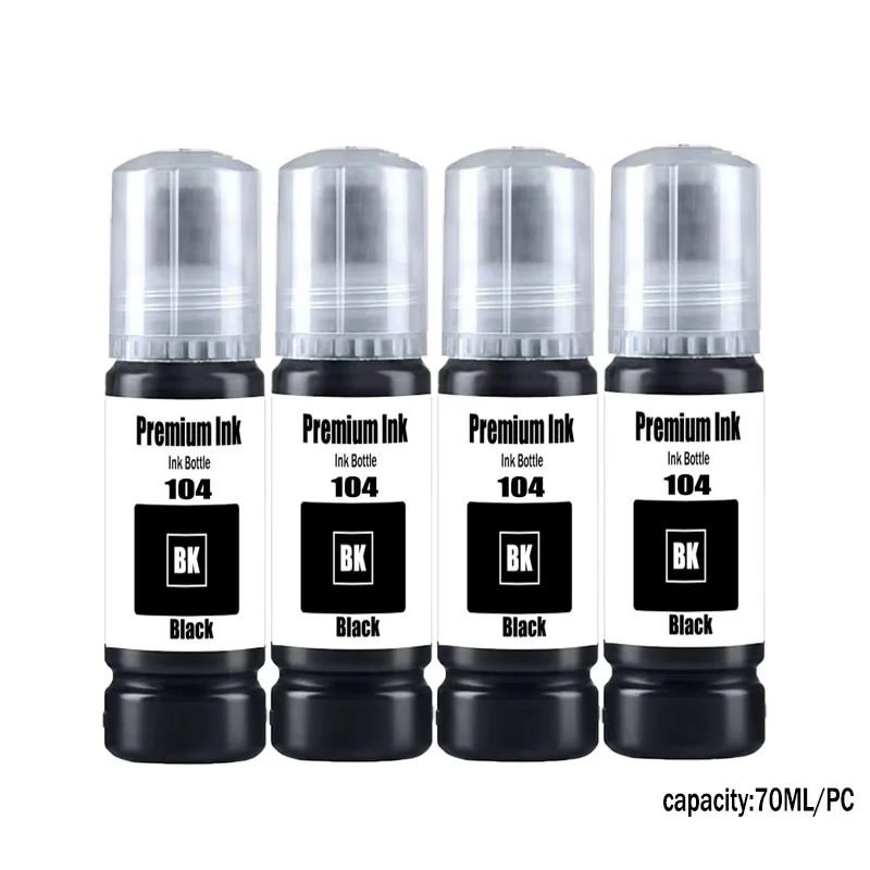 104 Premium Farbkompatible Nachfülltinte auf Wasserbasis für Epson ECOTANK ET-2821 ET-2825 ET-2826 ET-2830 Drucker – Detail 5