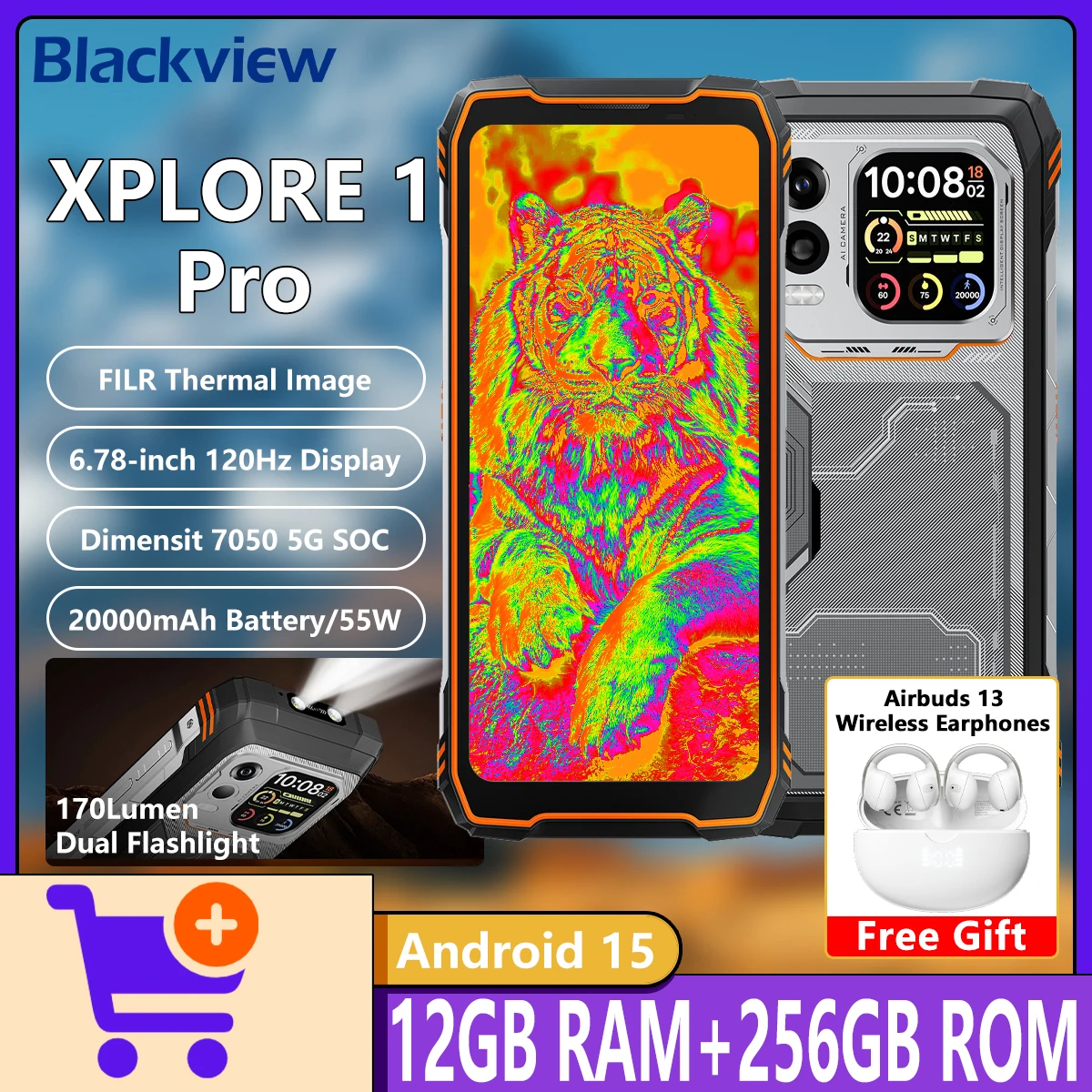 Blackview XPLORE 1 PRO 5G 耐衝撃スマホ 20000mAh