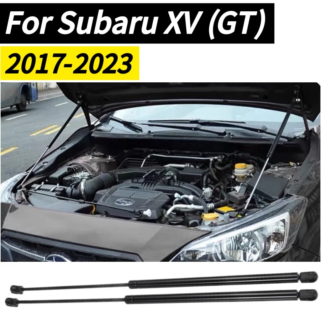 

2PCS Carbon Fiber Front Bonnet Gas Struts Damper For Subaru XV (GT) 2017-2023 Modified Shock Absorber Car Accessories