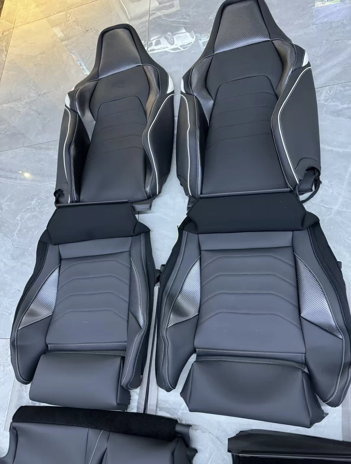 Factory Wholesale Custom Nappa Leather Seat Covers Replacement Seat Covers for GTI