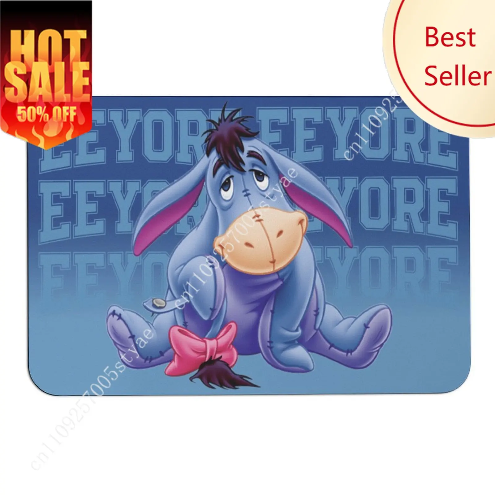 

Eeyore Doormat Disney Cartoon Rug Floor Mats Welcome Porch Home Holiday Party Decor Carpet Gifts Custom Non-Slip Rugs