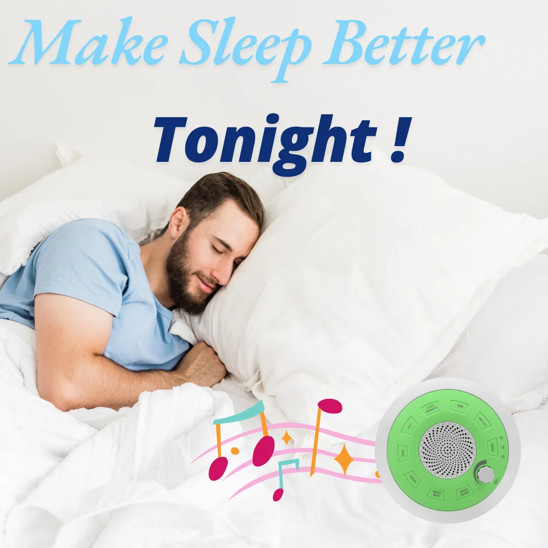 1 Buah Mesin Kebisingan Putih Putar Melingkar Desktop untuk Perangkat Bantuan Tidur Bayi dengan Musik yang Menenangkan