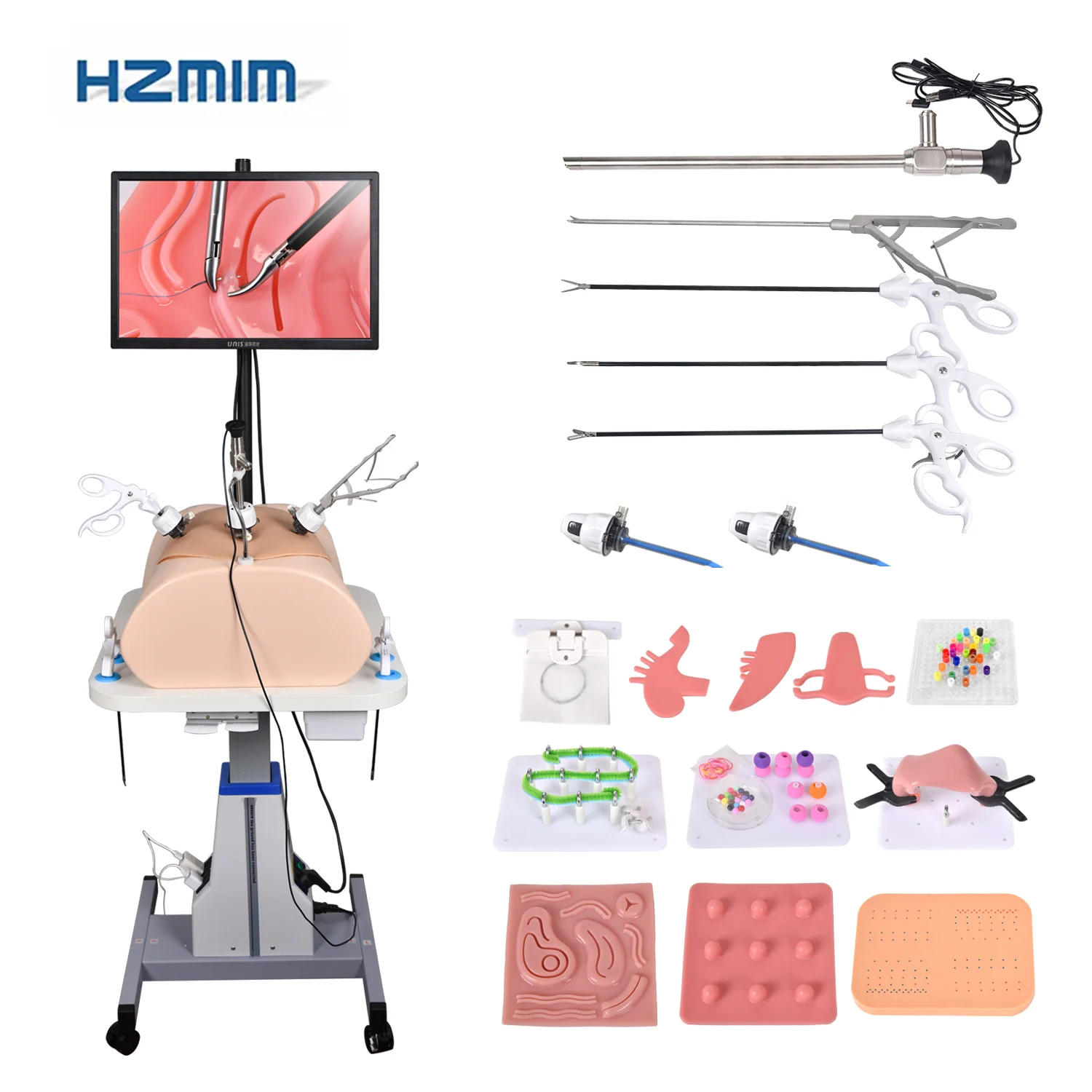 Fast Dispacth Abdominal Laparoscopic Endo Trainer Laparoscopic Training Box Simulator With Auto-Lifting Table