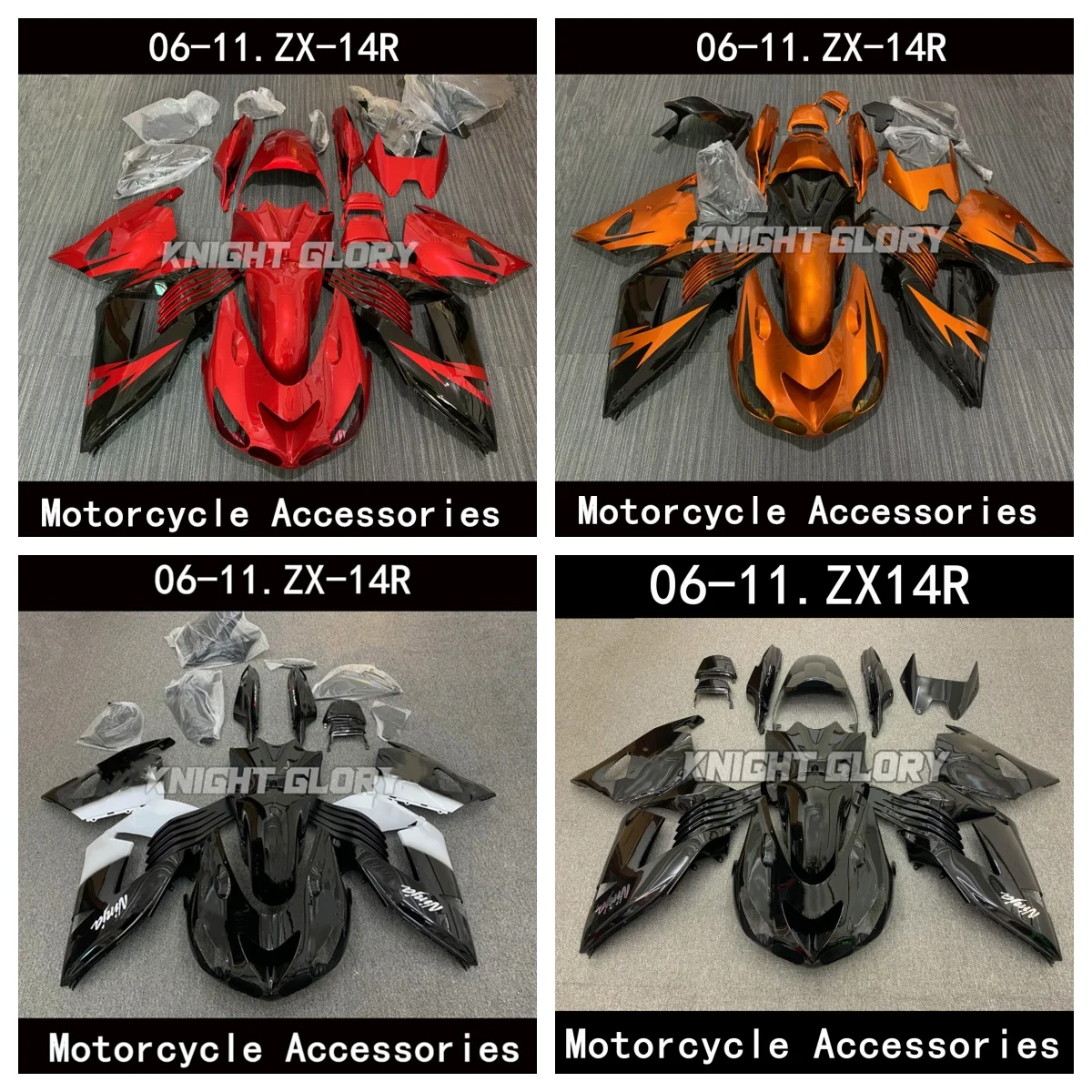 

For ZX-14R 2006 2007 2008 2009 2010 2011 motorcycle fairings accessories shell. injection molding