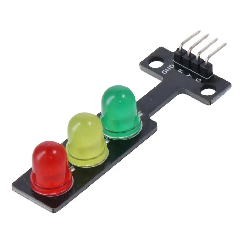 Module d'affichage de feu de circulation DC 5V, Mini système de feux de circulation rouge jaune vert, modèle 5mm x 3 LED, Module de feu de circulation, projet de bricolage