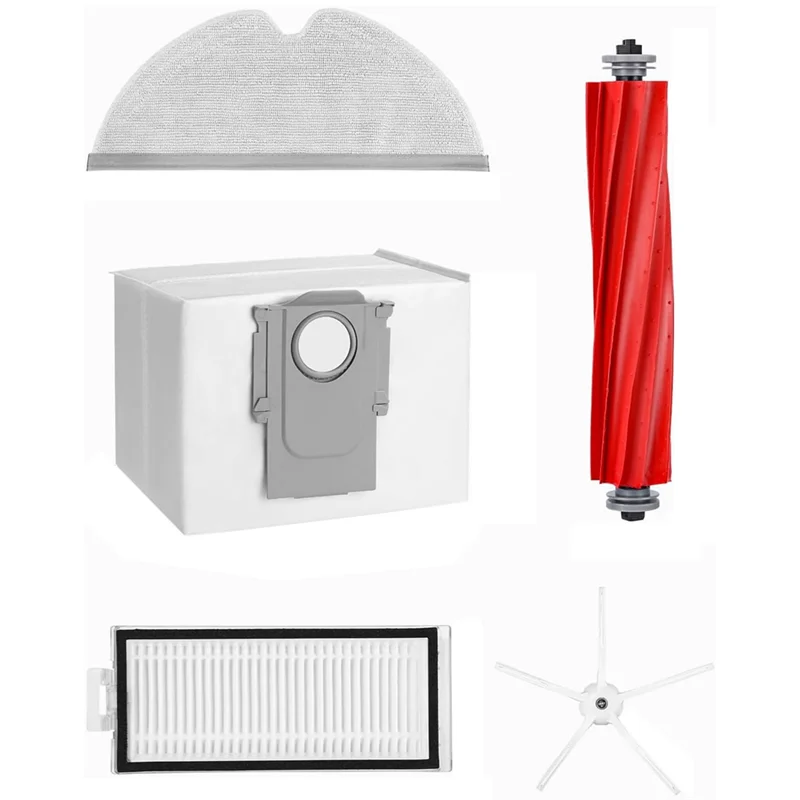 Аксессуары A97G для пылесоса Roborock Q7/Q7+/Q7 Max/Q7 Max+, основные боковые щетки HEPA-фильтры, тканевые мешки для пыли