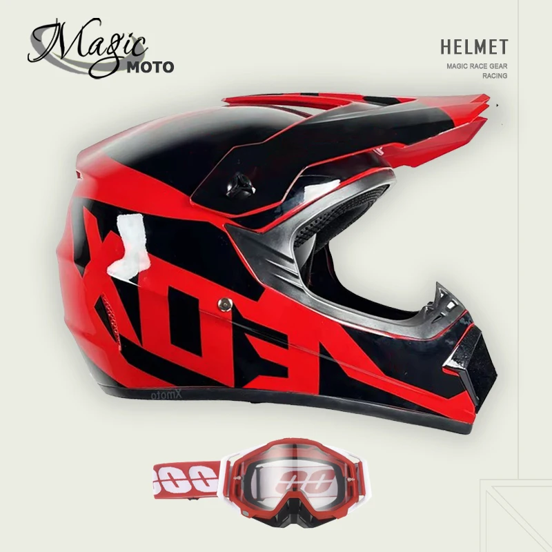 

Youth & Kids Off-Road Protection Helmet - For Motorcycle / Karting - DOT Safety Certified + Goggles