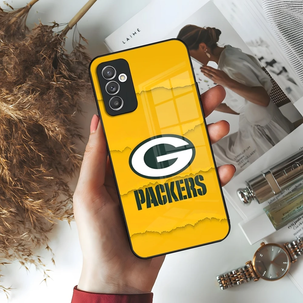 G-Green B-Bay P-Packers Phone Case for Samsung Galaxy S24 S23 S22 S21 S20 A24 A34 A54 A53 Note20 M54 Fe Ultra Plus Glass