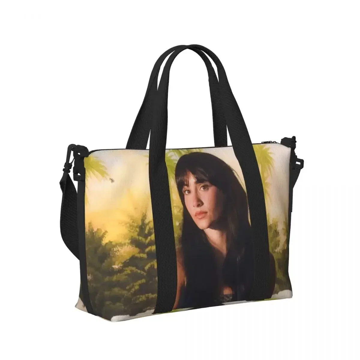 

Beauty Aitana Spanish Singer Beach Travel Bag Large Capacity Tote Bags for Gym Yoga Women Shopping Duffle Shoulder Bag