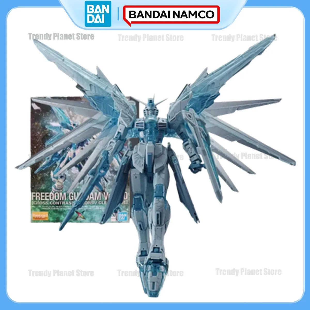 

Bandai Master Grade MG 1/100 Model Kit Freedom Gundam Cross Contrast Color Gundam SEED Anime Action Figure Assembly Toys Packed