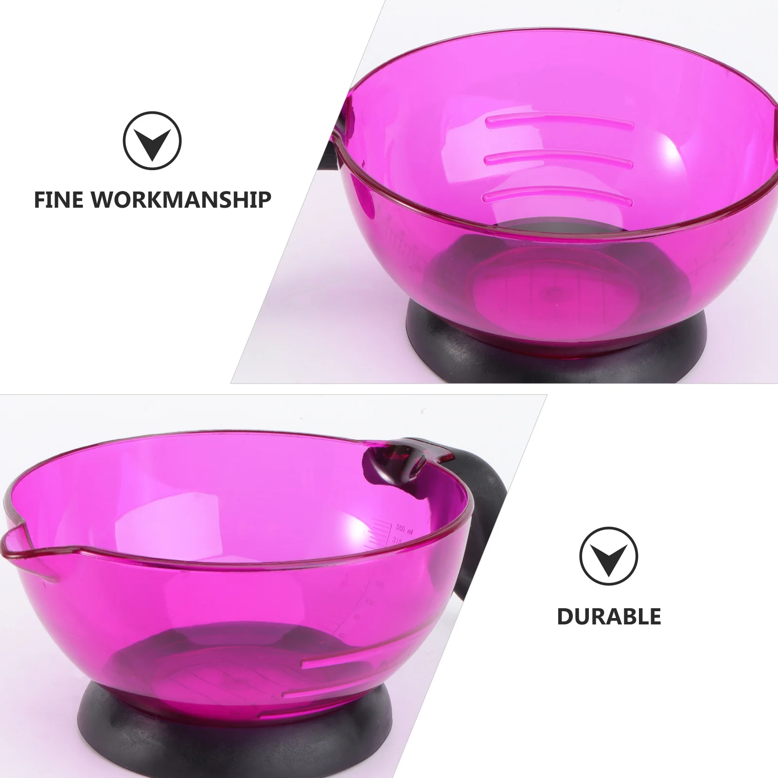 

1pc Silicone Hair Dye Bowl Purple Diy Coloring Mixing Bowl Reusable Salon Barber Tool Hard Plastic Tint Cup Hair Care Kit