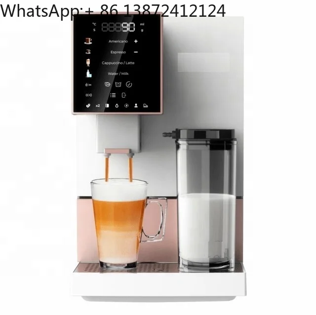 Kaffeevollautomat Superautomatische Kaffeemaschine Cappuccino Vollautomatische Espressomaschine mit Milchaufschäumer