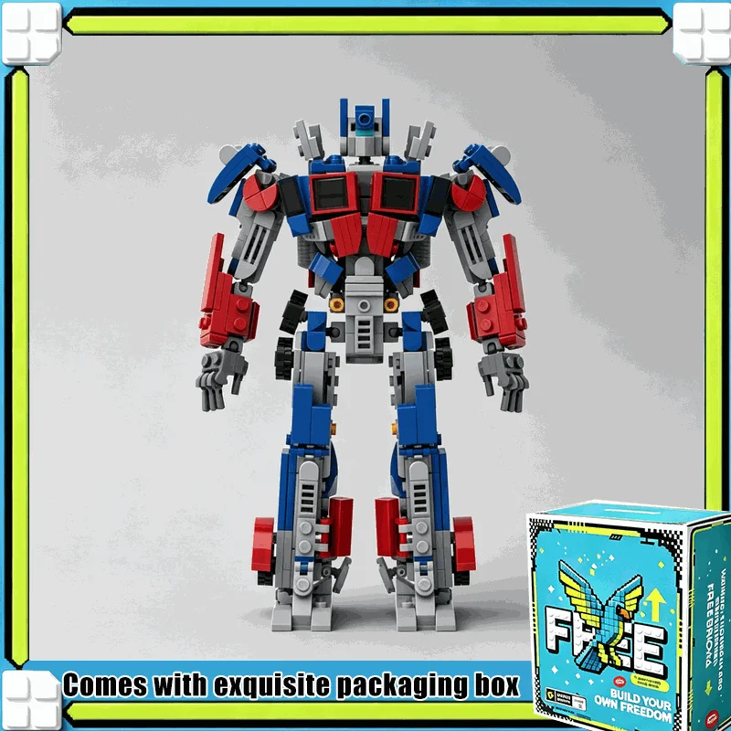 536PCS Classic Hero Robot Mecha Warrior Model Building Blocks Custom MOC Transformable Figure Assembly Toy Display BirthdayGift