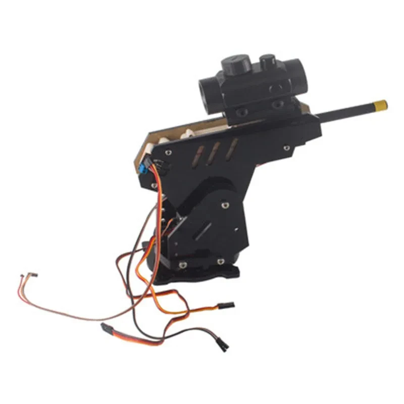 Laser Head Gun For RC Tank Mechanical 4WD Wheel Robot Car Battle Chassis Compatible For Raspberry Pi For Arduino ESP32 Robot DIY