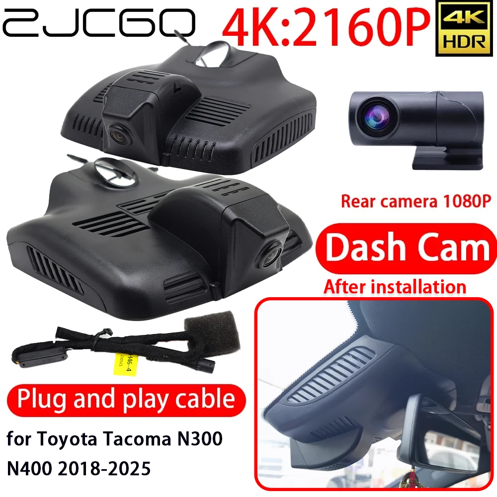 

ZJCGO for Mercedes Benz C E Class W213 S213 W205 S205 C205 GLC X253 C253 4K DVR Dash Cam Wifi Front Rear Car Camera 24h Monitor