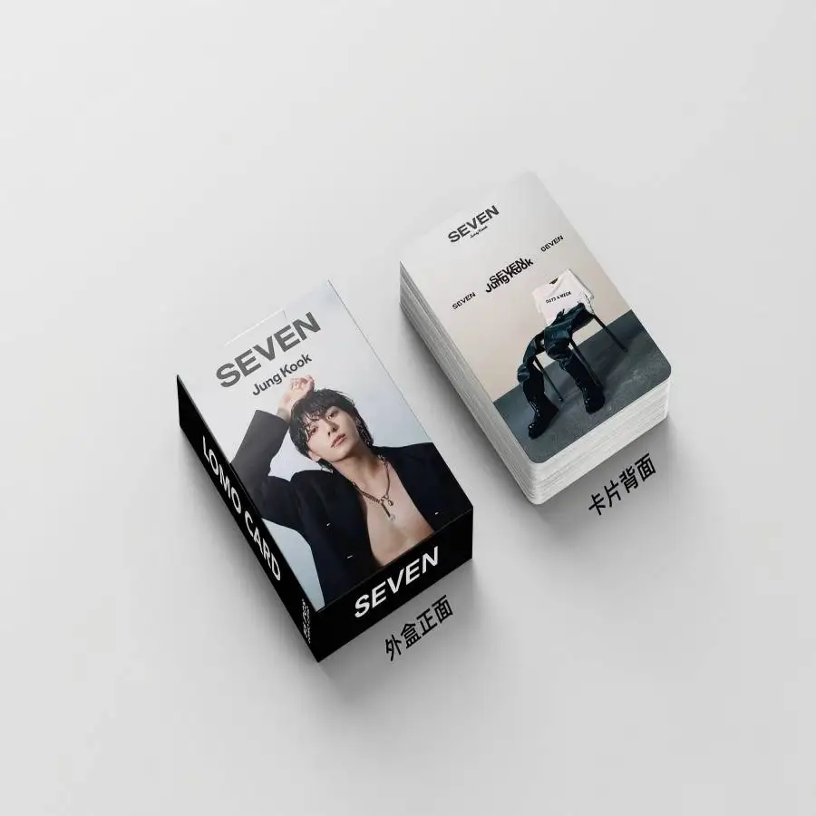 การ์ดโฟโต้การ์ดจองกุก วงเคป๊อป 55 ชิ้น/ชุด อัลบั้มใหม่เซเว่น โปสการ์ด ของสะสมสำหรับแฟนคลับ ของขวัญ