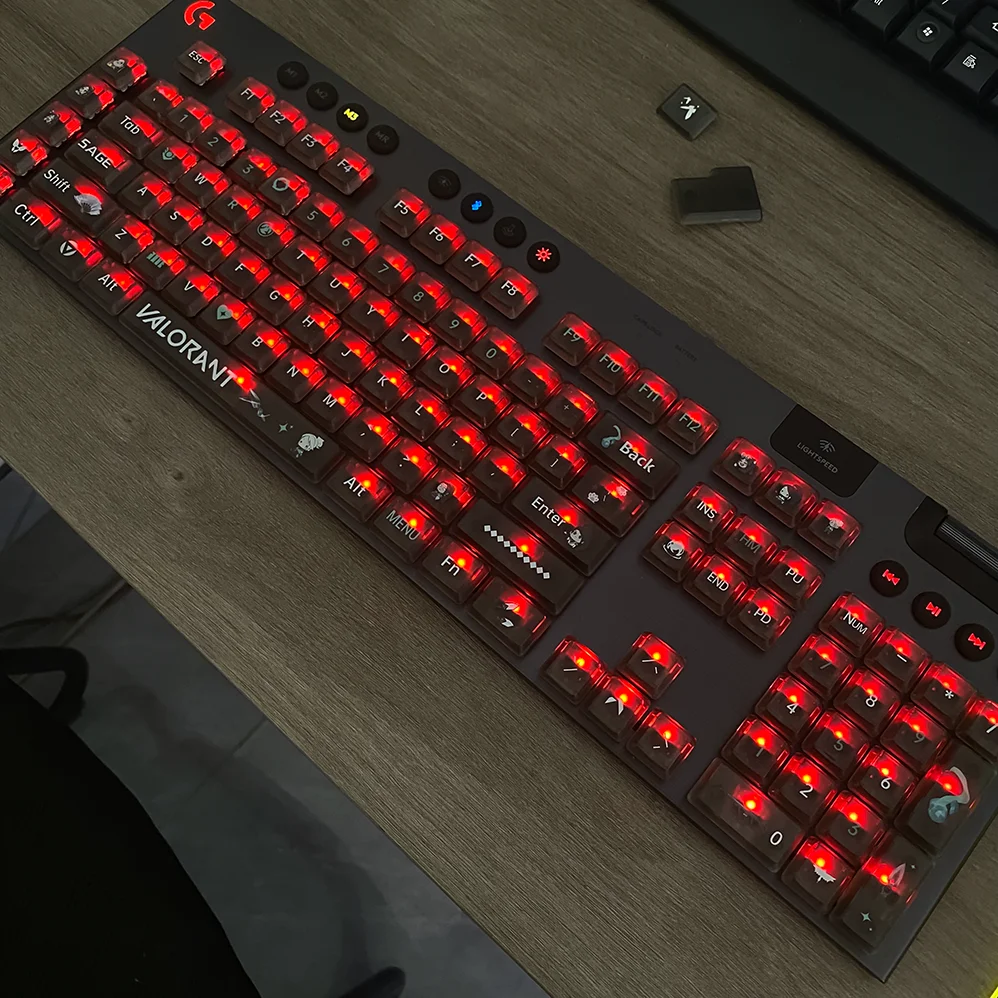 

PBT Custom Keycaps,Replacement for GL Tactile Switch Logitech G813/G815/G913/G915 TKL RGB Mechanical Gaming Keyboard Keycaps