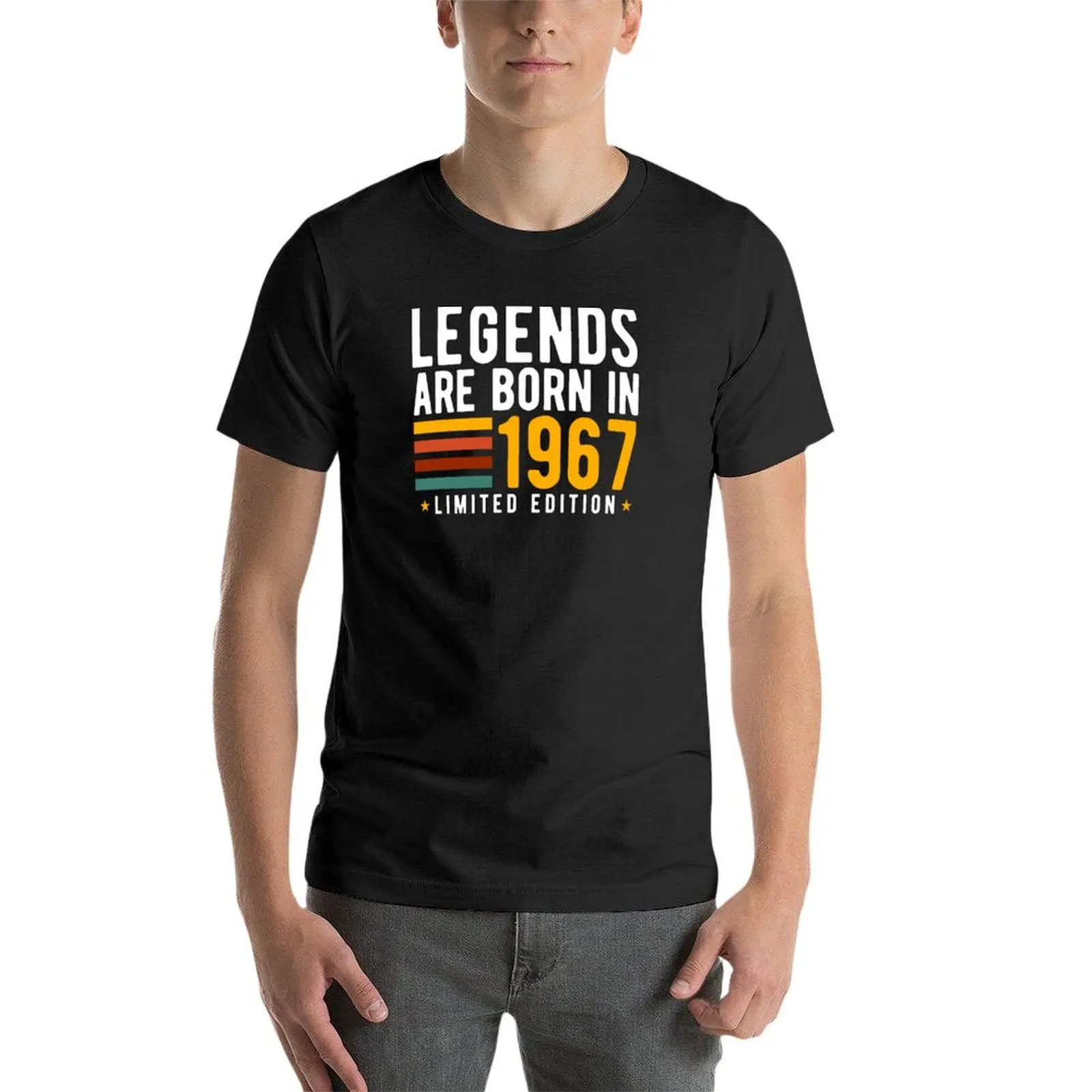 Legends Are Born In 1967 - Limited Edition T-Shirt blacks korean fashion vintage clothes Short sleeve tee black t-shirts for men image 4