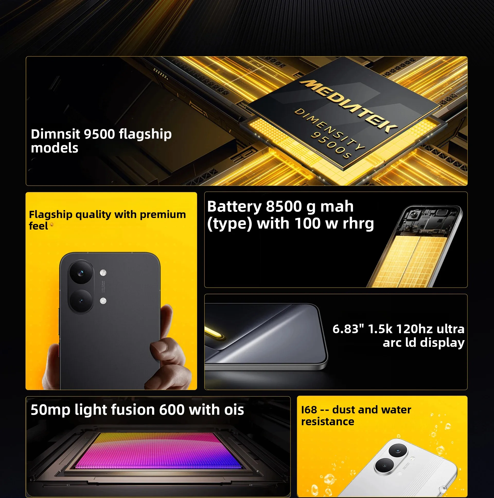 Global Version POCO X8 Pro Max 5G Smartphone Dimensity 9500s 6.83" AMOLED Display 50MP Camera 8500mAh 100W HyperCharge NFC
