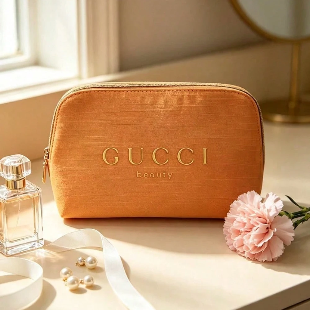 GUCCI Orange Makeup Bag Zipper - Women Bags Gucci recension och pris