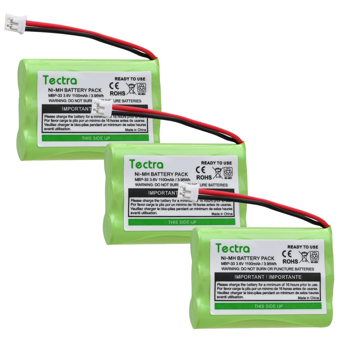 Tectra 1100mAh MBP33 MBP-33 Bateria do elektronicznej niani Motorola MBP33 MBP33S MBP33PU MBP35 MBP36 MBP36S MBP36PU MBP41 MBP43