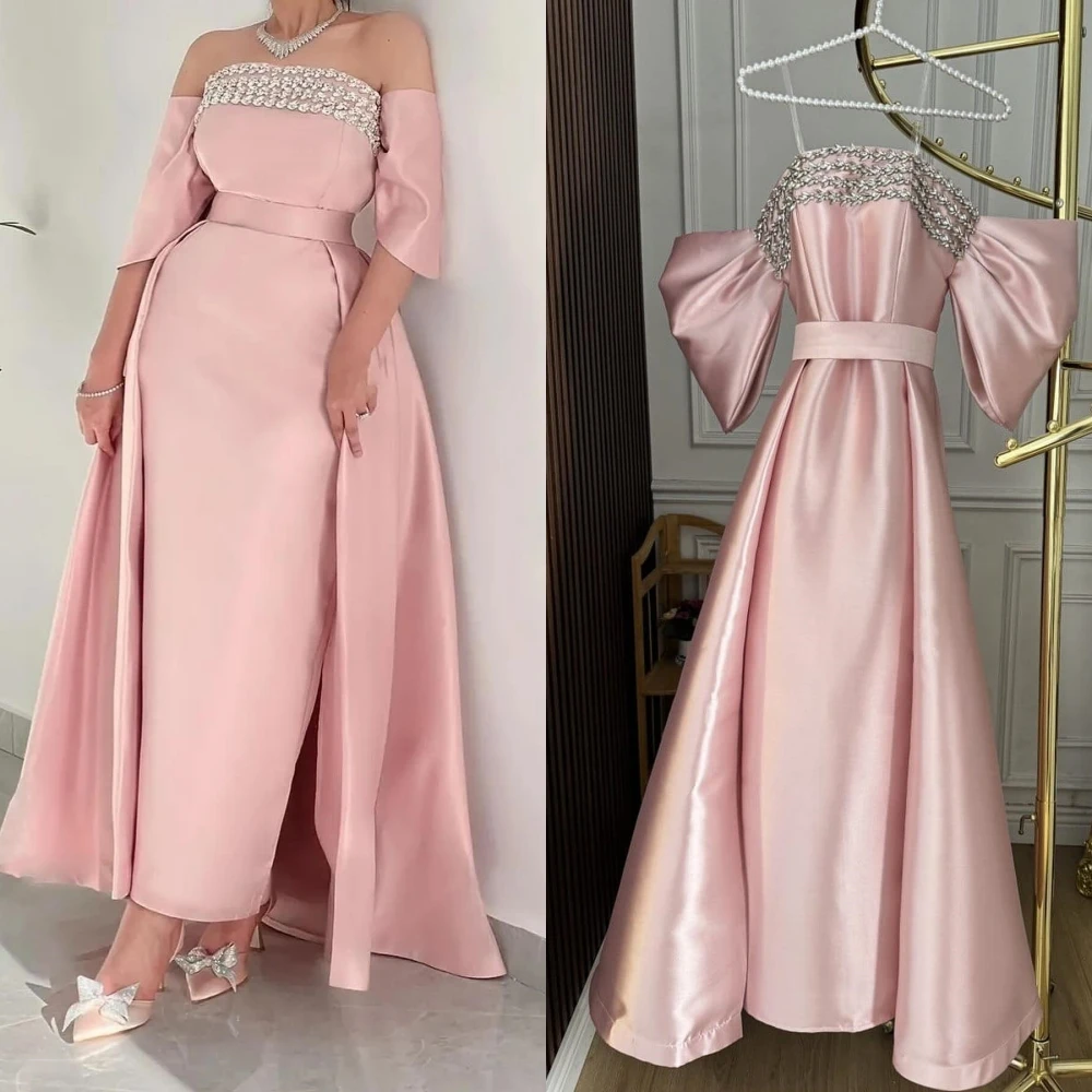 CustomizedJiayigong Exquisite Prom S Sequined Evening A-line Off-the-shoulder Bespoke Occasion Gown Long Dresses