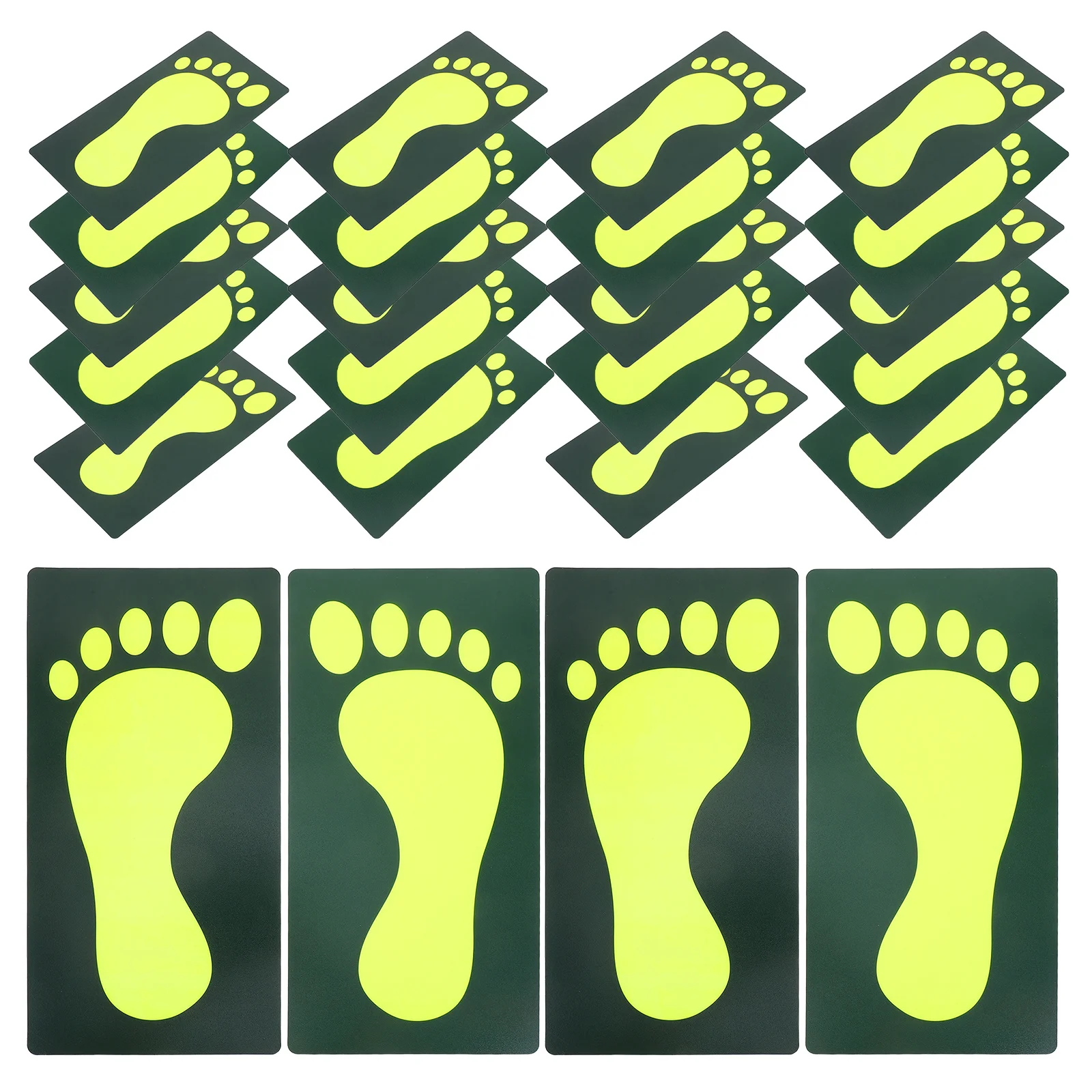 12 шт., ночные светящиеся наклейки на пол, водонепроницаемые нескользящие съемные наклейки из ПВХ для эвакуационных маршрутов, классного офиса