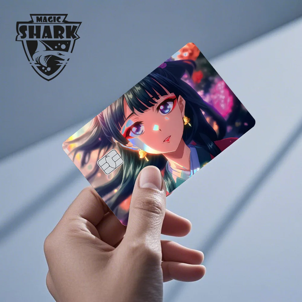

Magic Shark The Apothecary Diaries Lover Holographic Laser Bank Credit Debit Card Skin Sticker Film Hot Sale