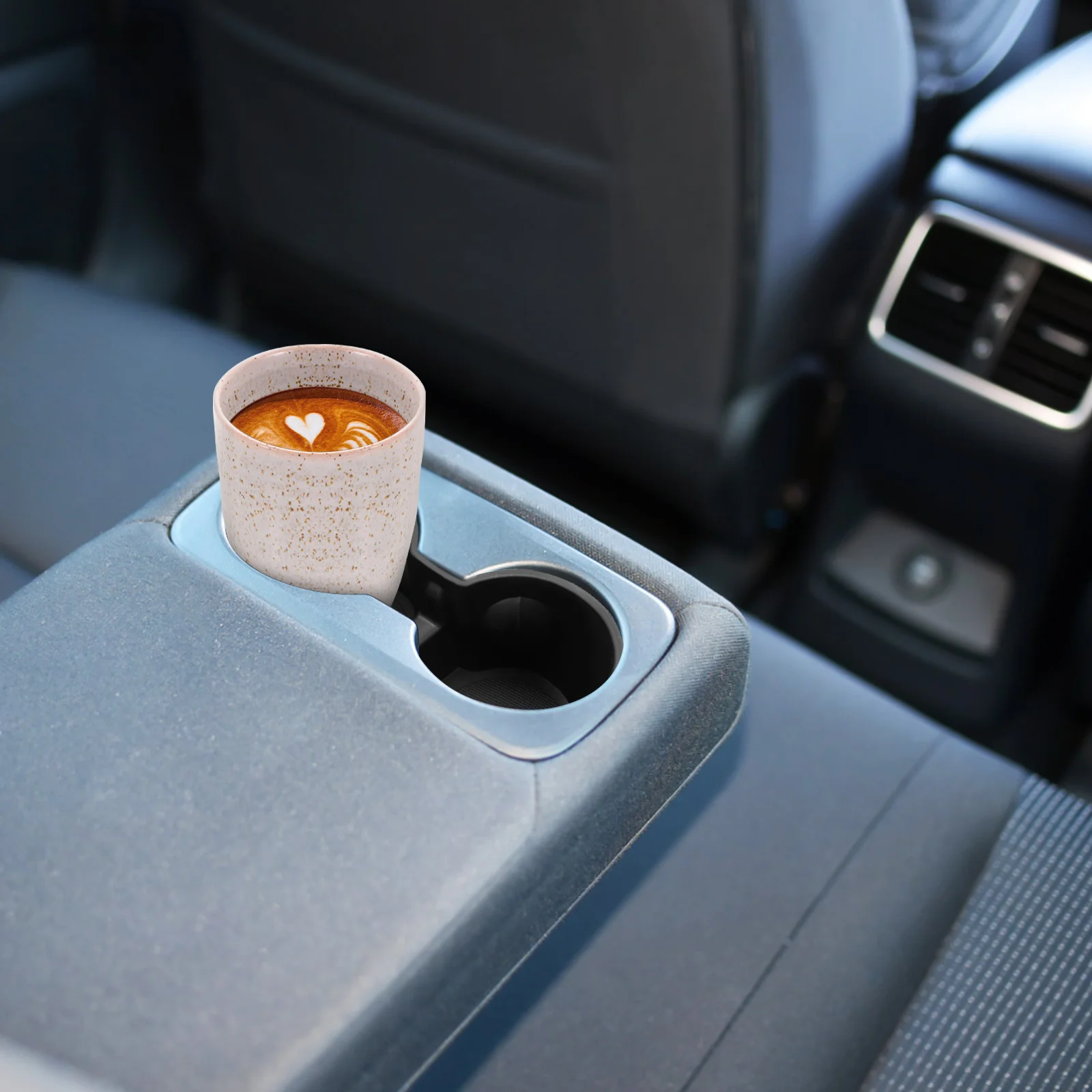 

1pcs Car Door Cup Holder Black Storage Tray for Drink Precision Fit Nonslip Surface Noise Reduction Simple Maintenance