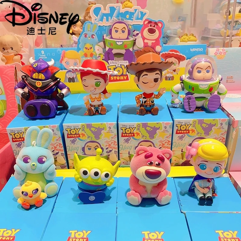 Genuine Disney Toy Story Buzz Lightyear Sitting Series Blind Box Toys Action Figures Mystery Box Collection Model Doll Gift