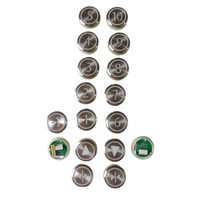 KM863233H03 Elevator COP LOP Switch Push Button 863233H03 863233 H03 Use for Kone Lift Spare Parts WO Braille White Light