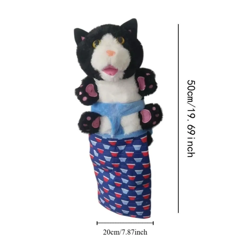 Jouets interactifs pour chats, gant de lutte, rembourrage robuste en forme de chat, marionnette pour chat, gant en peluche doux pour animaux de compagnie, fournitures pour animaux de compagnie
