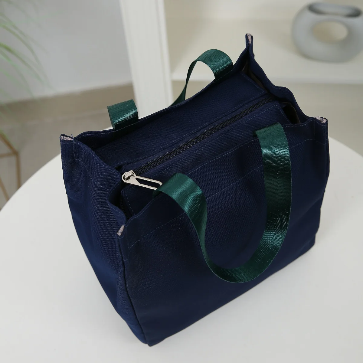 حقيبة حمل جديدة من قماش أكسفورد، حقيبة غداء محمولة وخفيفة الوزن، حقيبة تخزين الطعام، مناسبة للعمل والنزهات والاستخدام اليومي #3