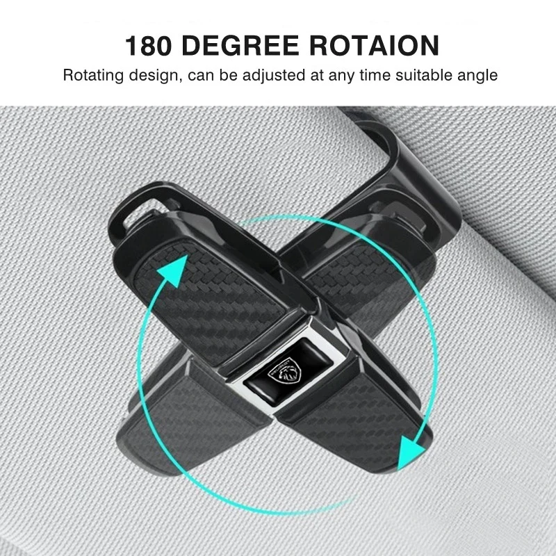 Car Interior Sunshade Card Ticket Storage Glasses Clip Accessories Tool For New Peugeot 208 3008 308 2008 207 107 508 607 106