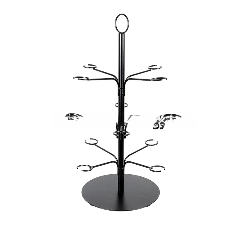 INTELLIGENT 3 Tier Wine Holder Freestanding Tabletop Storage Rack Cocktail Glass Tree Display Stand