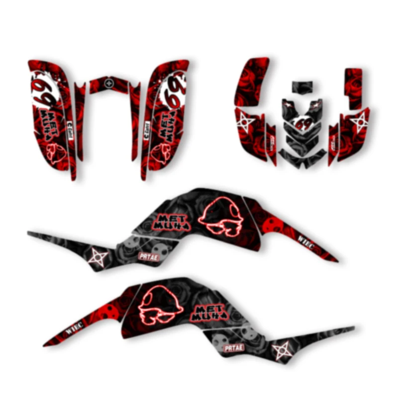 

DSMTECH Motorcycle Graphics Decals Stickers Kits For YAMAHA RAPTOR 660-RAPTOR 660 001