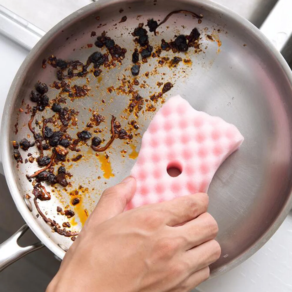 24 قطعة موجات على شكل تنظيف الإسفنج منفضة الإسفنج التصميم الإبداعي سطح سريع الأوساخ مسح الإسفنج قماش الأطباق تنظيف الملابس #3