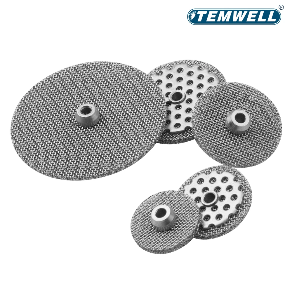 TEMWELL 5 szt. Siatka do spawania TIG do dyszy ceramicznej 24 # 16 # 14 # 12 # 10 # Pasuje do palnika spawalniczego TIG DB SR WP9/20/25 WP17/18/26