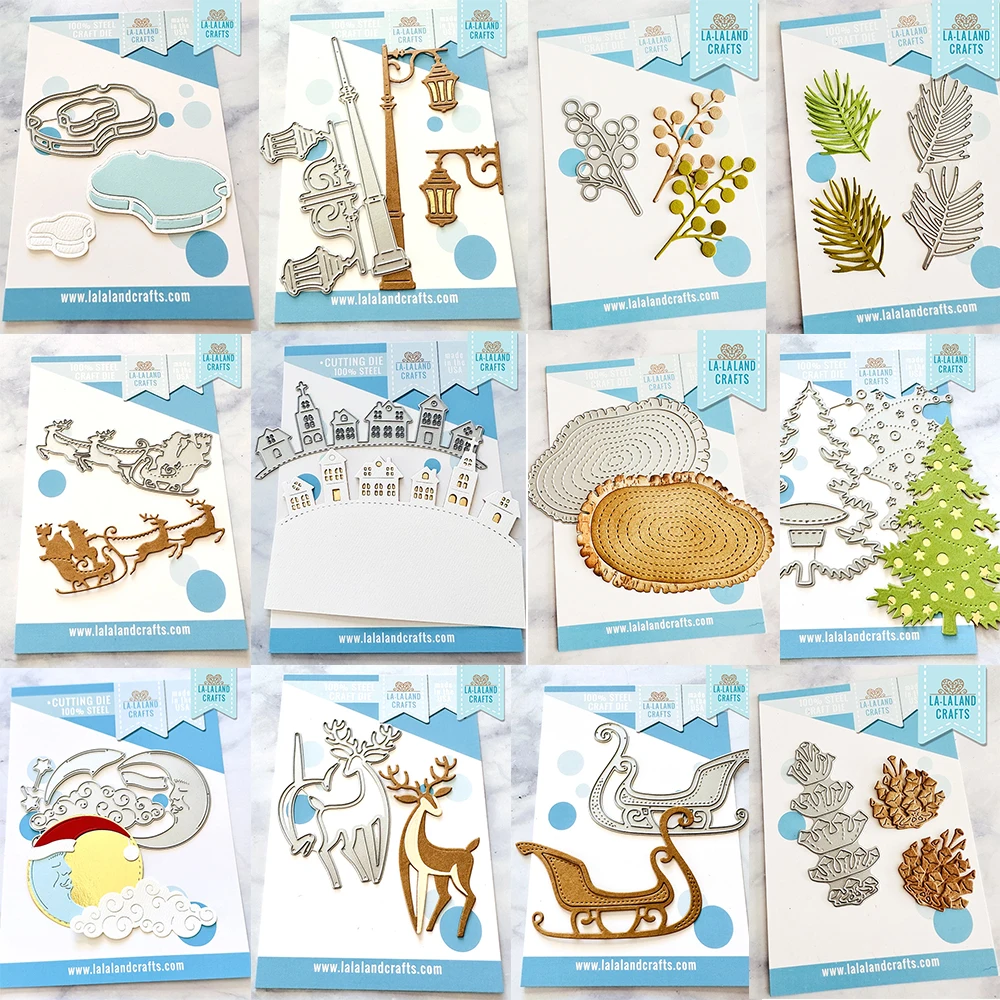 Piggy Craft metal cutting dies cut die mold 2023 New Christmas series Scrapbook paper craft knife mould blade punch stencils die