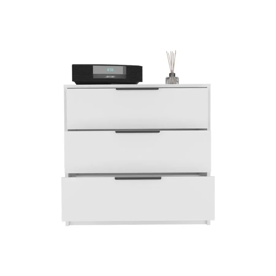 3 Drawers White Dresser Superior Top Storage Furniture