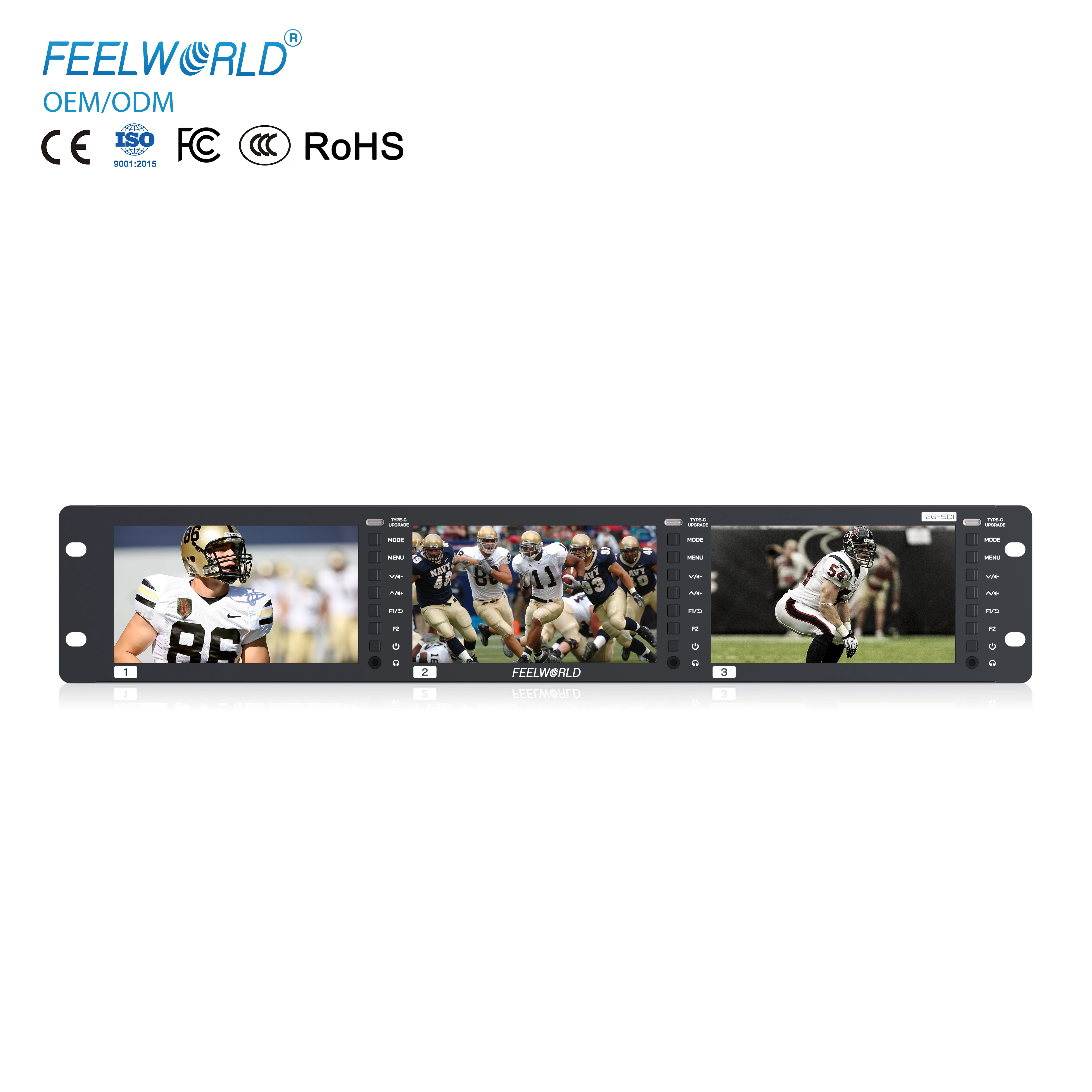 2RU Rackmount Triple 5.5