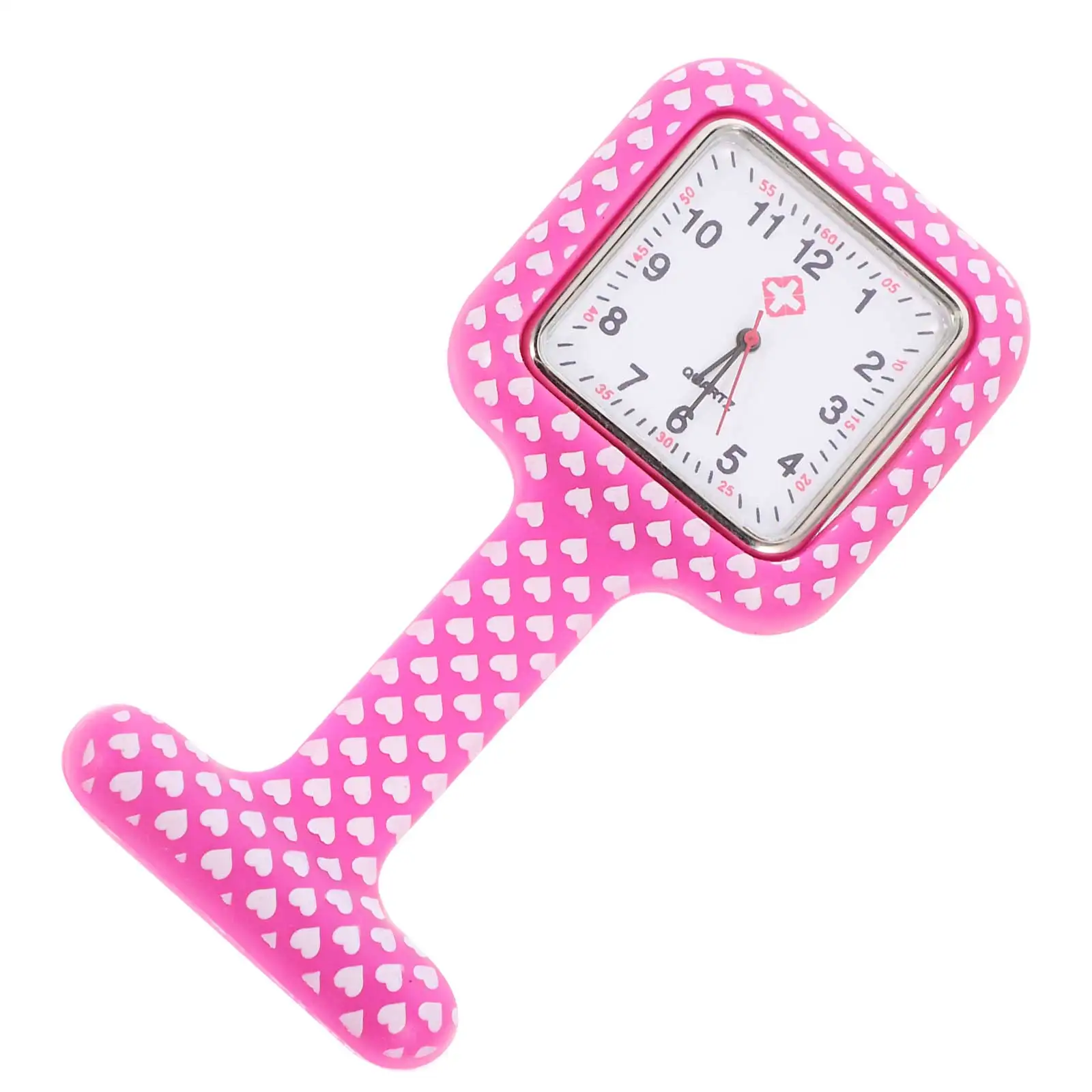 

Silicone Pocket Watch for Nurses Doctors Medical Occasions Hanging Nurse Fob Timekeeping Gift Durable Premium Material Clear