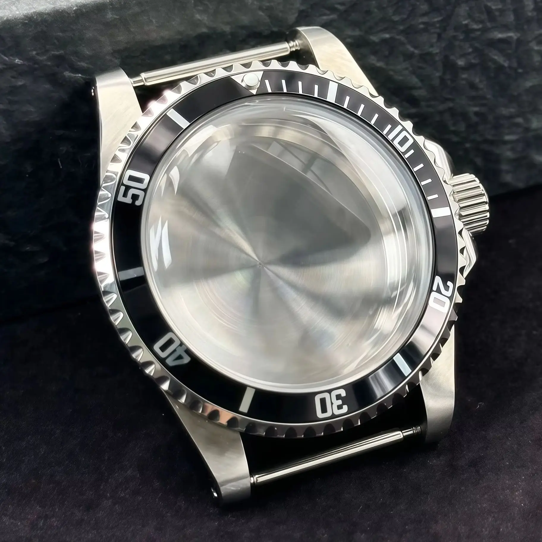 

39.5mm NH35 GMT/SUB Convex Mirror Vintage Case Dome Acrylic Aluminum Bezel For NH35/NH36/NH34 Movement Mechanical Accessories