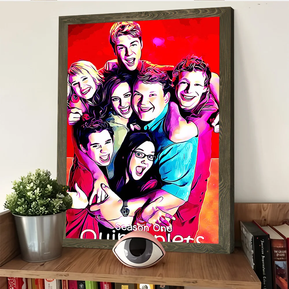 ملصق Quintuplets لوحة قماشية مطبوعة قابلة للتخصيص للصور جدار الفن ديكور المنزل غرفة فاخرة تزيين الداخلية #4