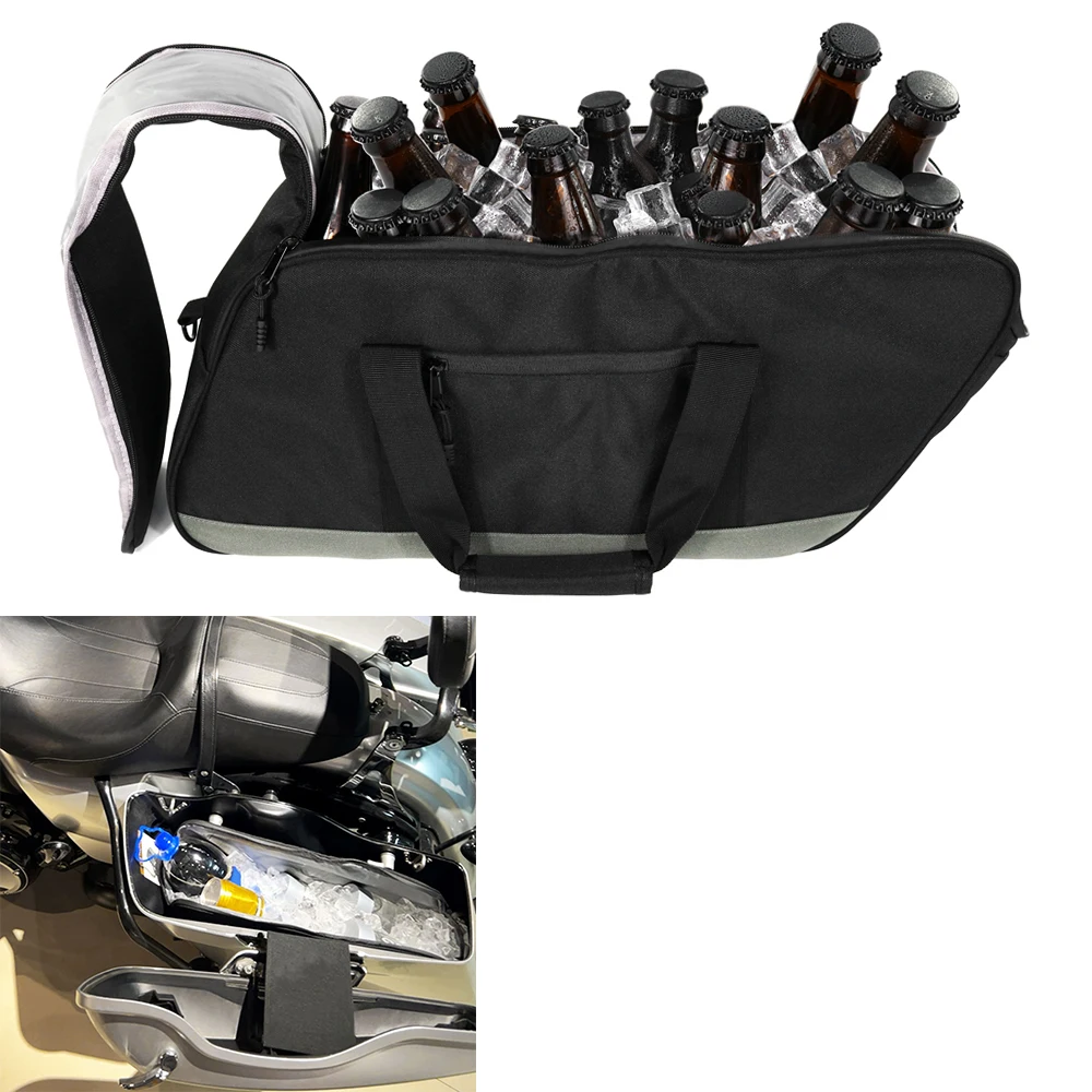 Für Touring-Modelle Street Glide Road Glide Electra Glide Road King mit harten Satteltaschen Motor Satteltasche Kühler Innengepäcktasche