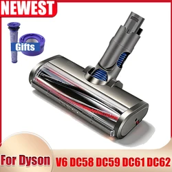Motorized Floor Brush Head Tool For Dyson V6 DC58 DC59 DC61 DC62 Vacuum Cleaner Soft Sweeper Roller Head Floor Brush Accessories